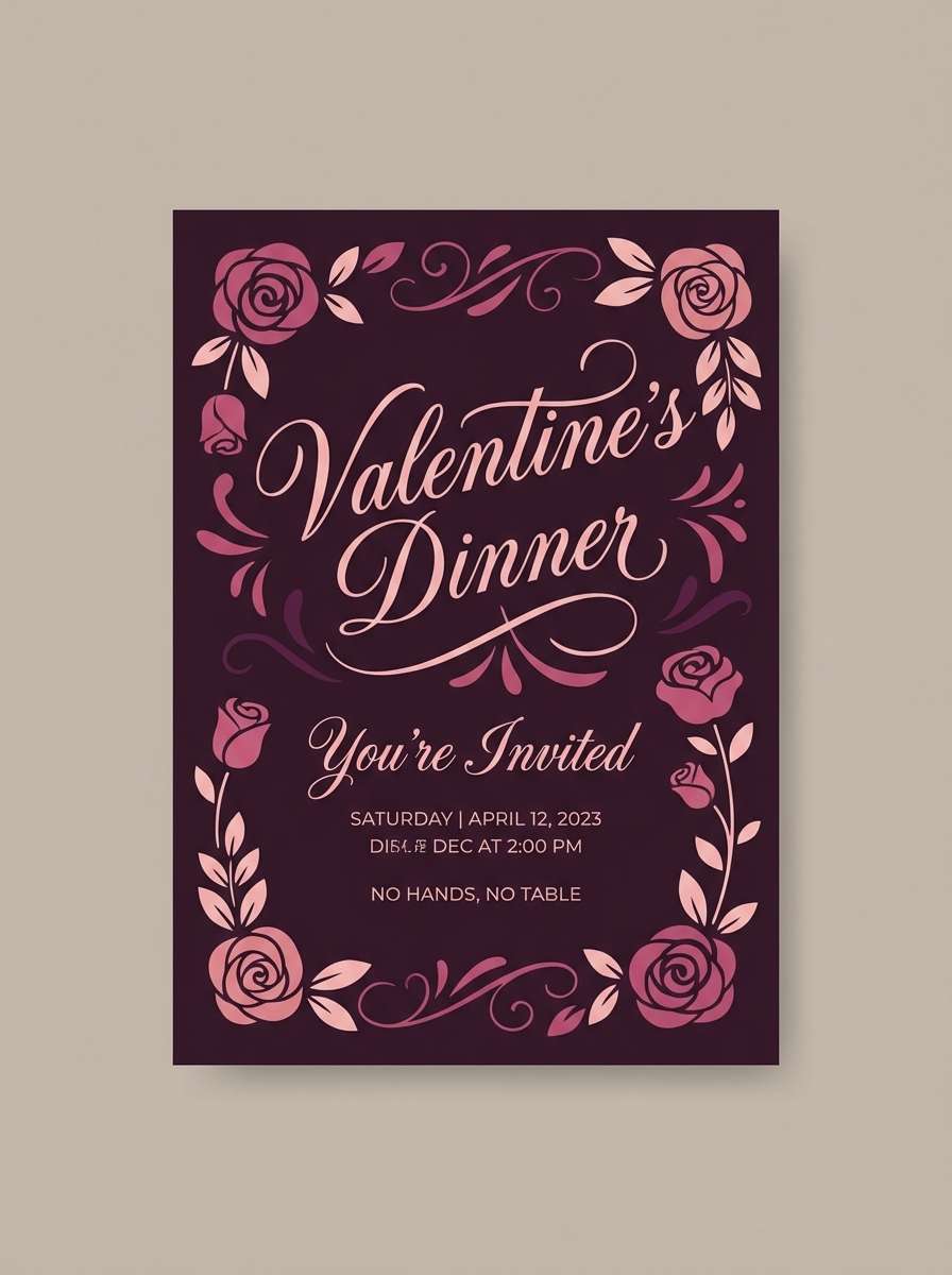 valentine invitation design