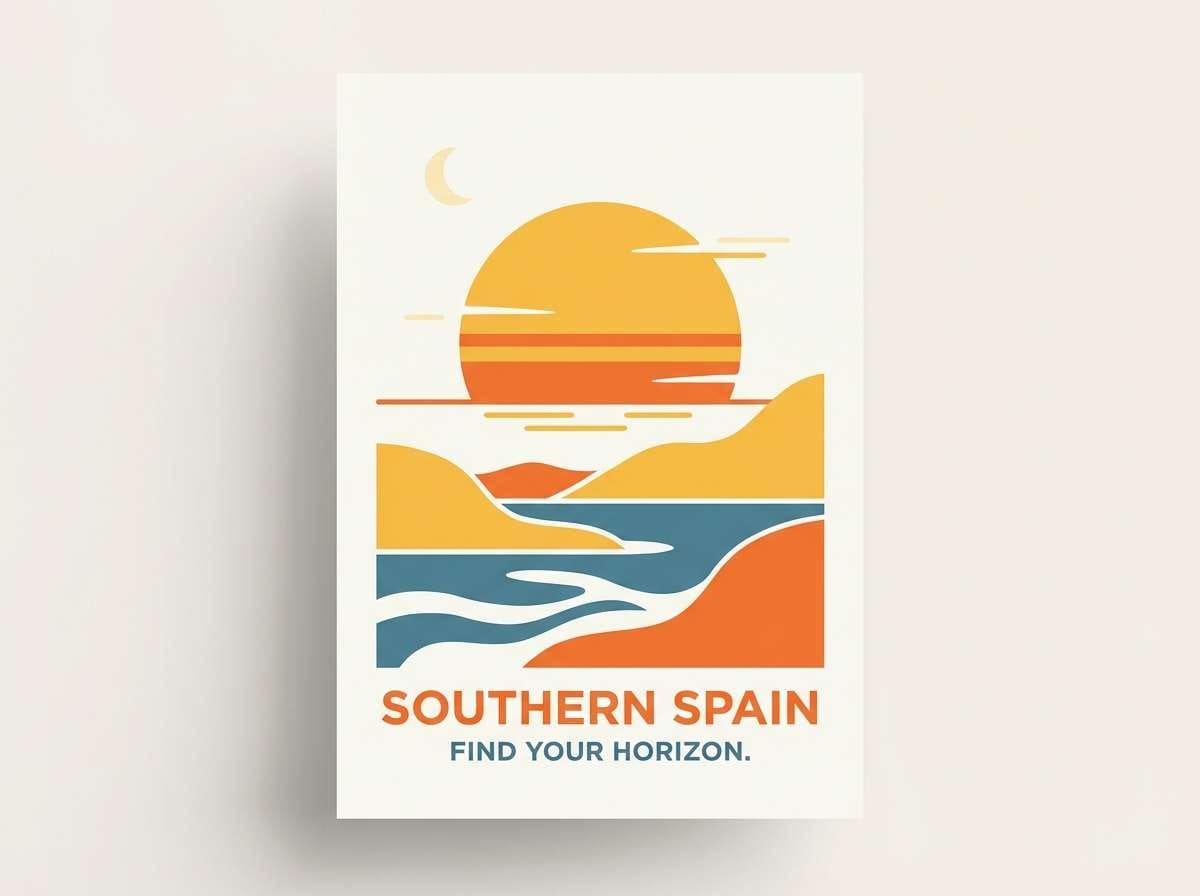 minimal travel poster