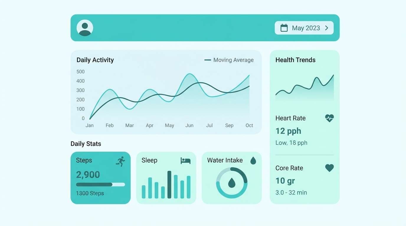 health dashboard ui