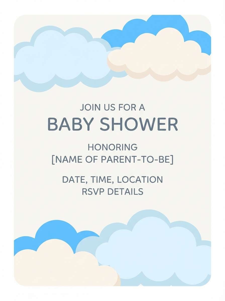 baby shower invitation