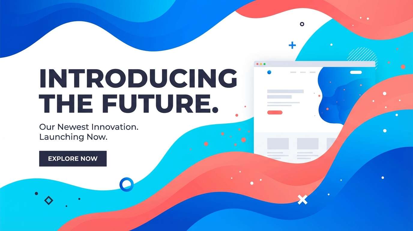 product launch hero banner