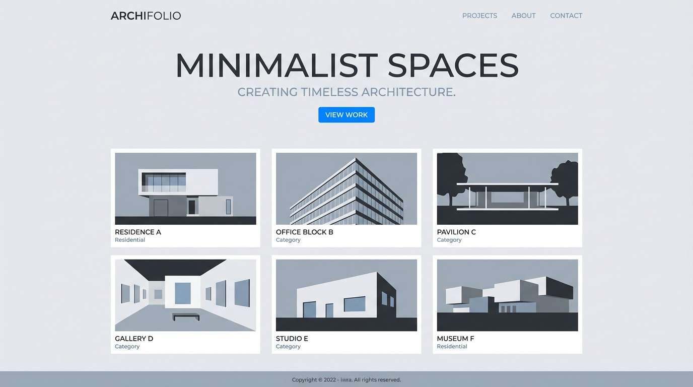architecture portfolio layout