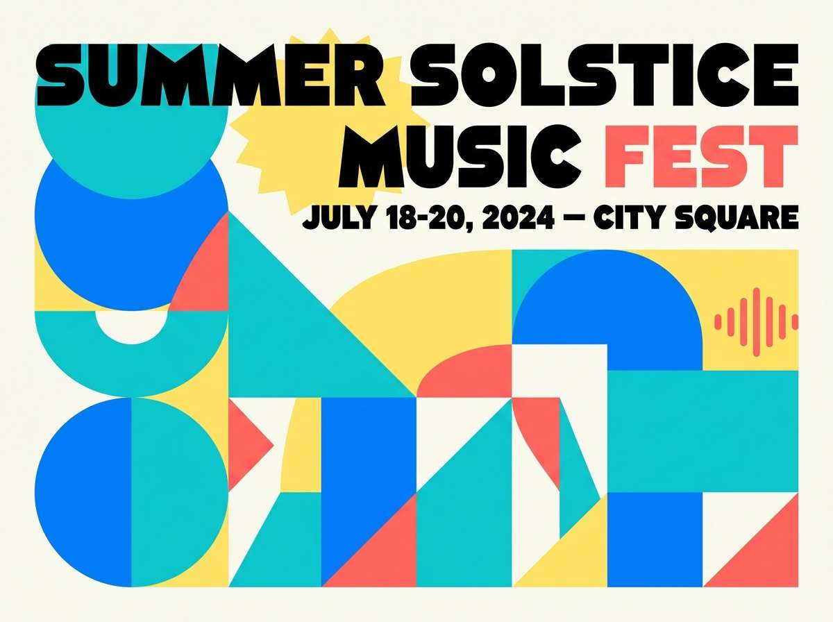 summer event poster design