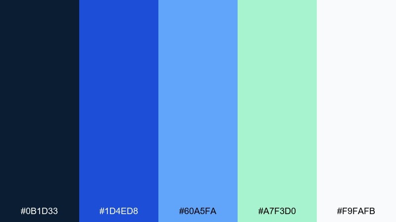 azure tilework arabian nights color palette with hex codes