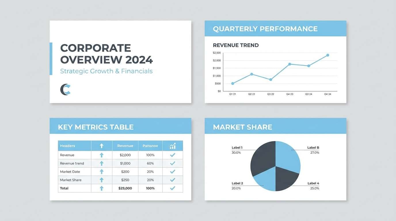 corporate slide deck design