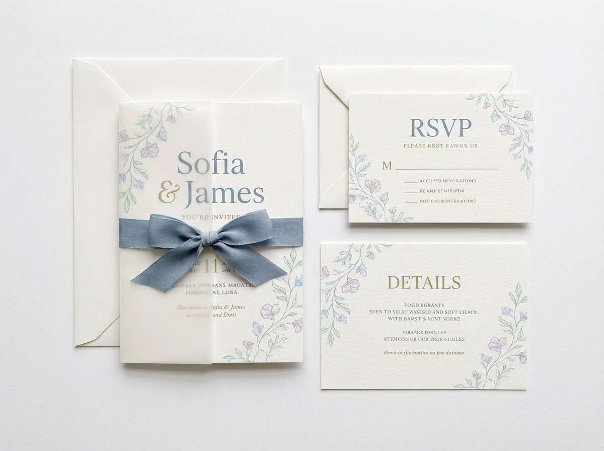 wedding invitation suite design