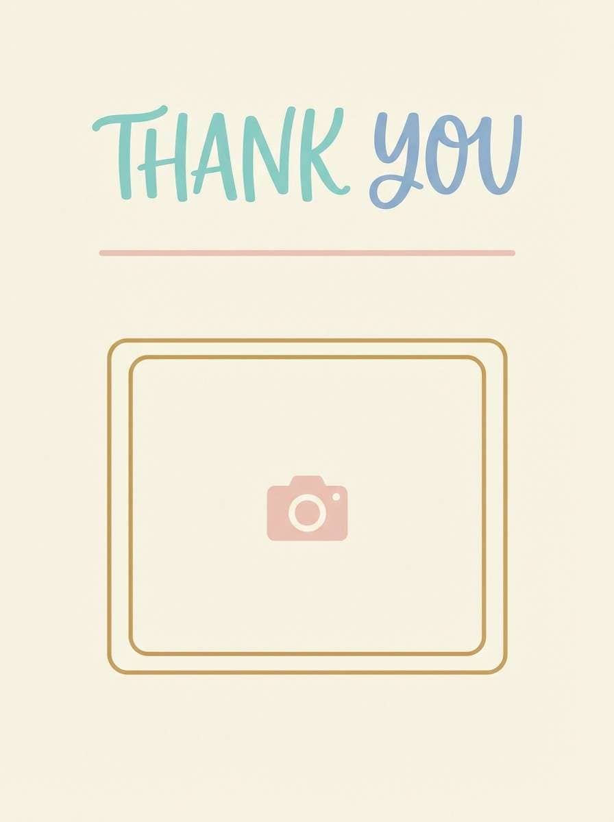 coastal thank you card