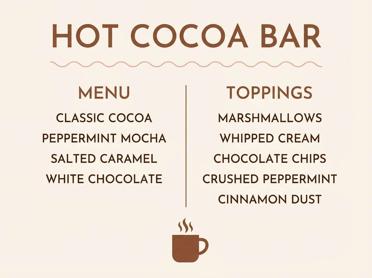cocoa bar sign