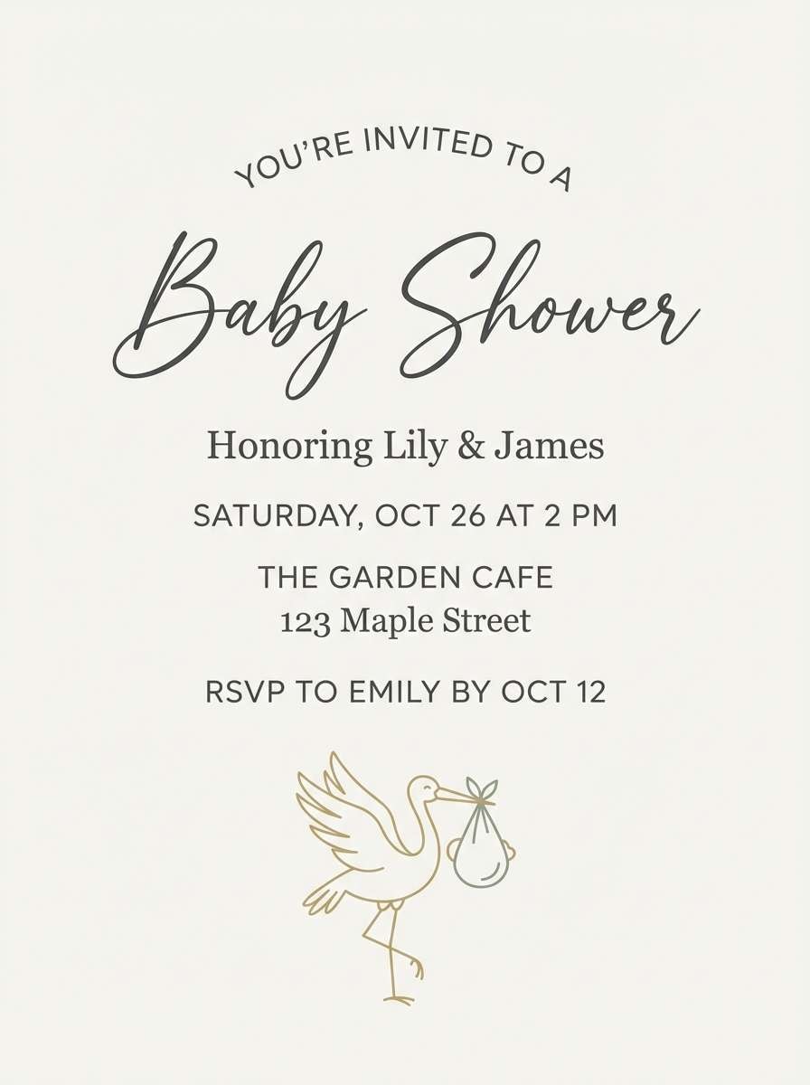 baby shower invite