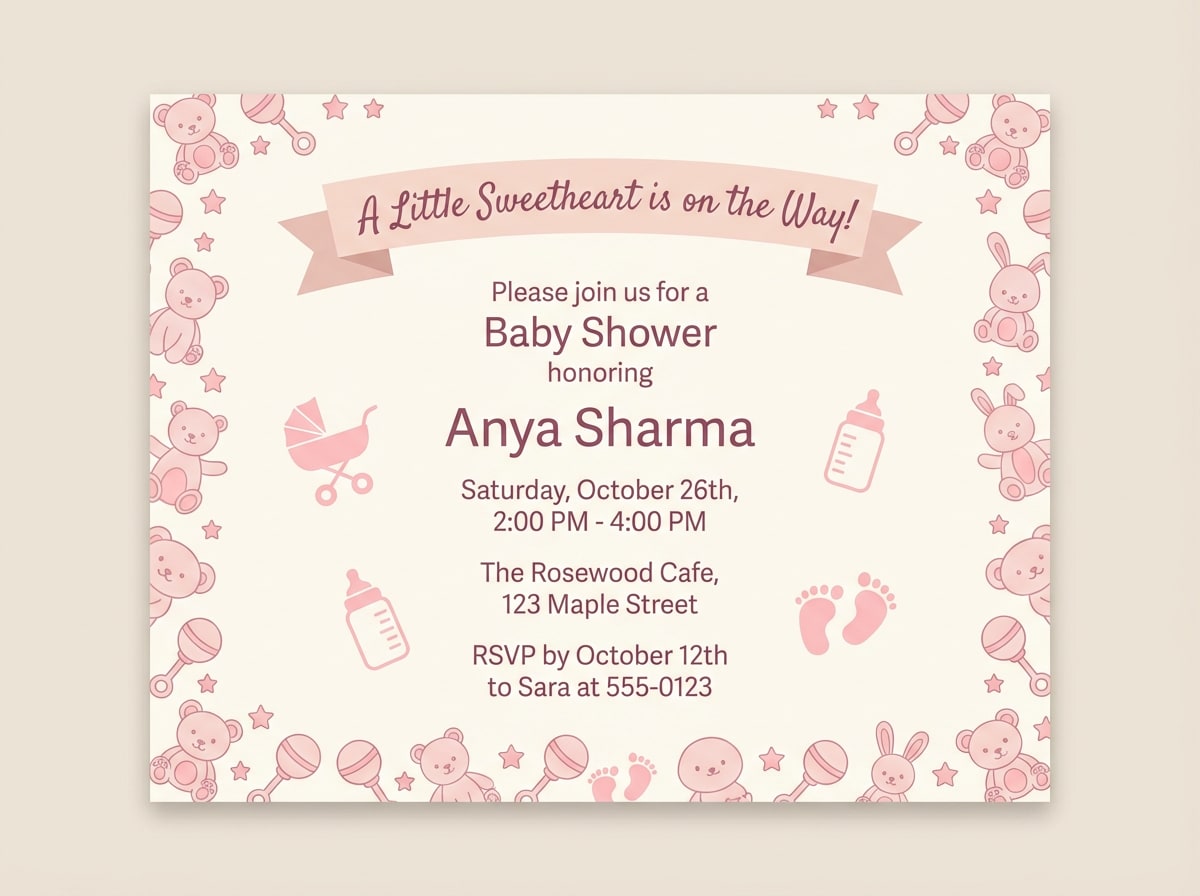 baby shower invite