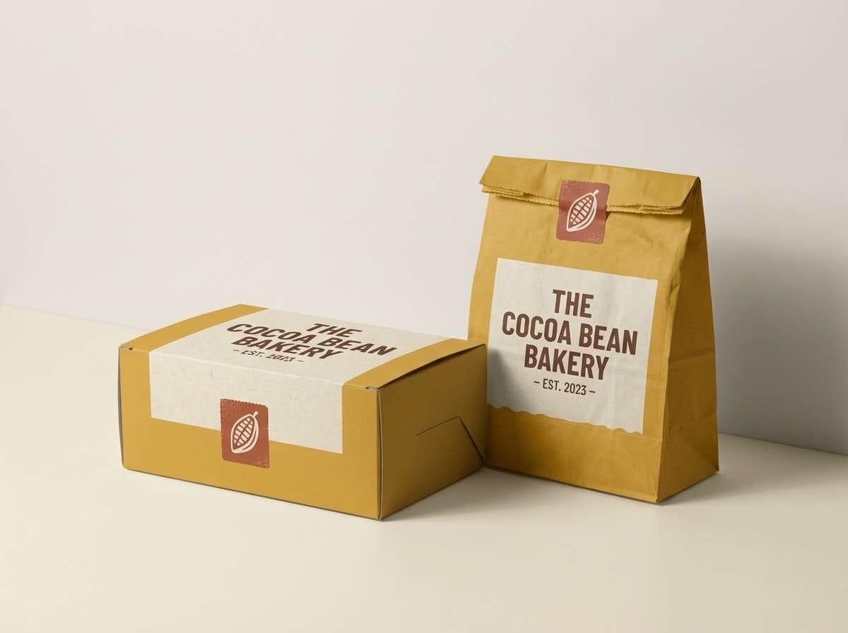 bakery packaging set