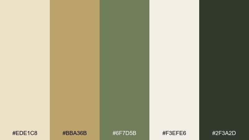bamboo rattan grandmillennial color palette with hex codes