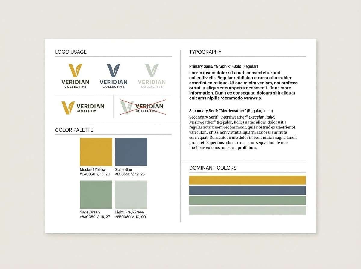 brand guidelines sheet