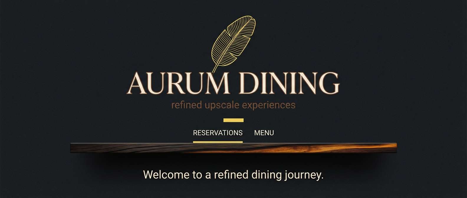 restaurant website header