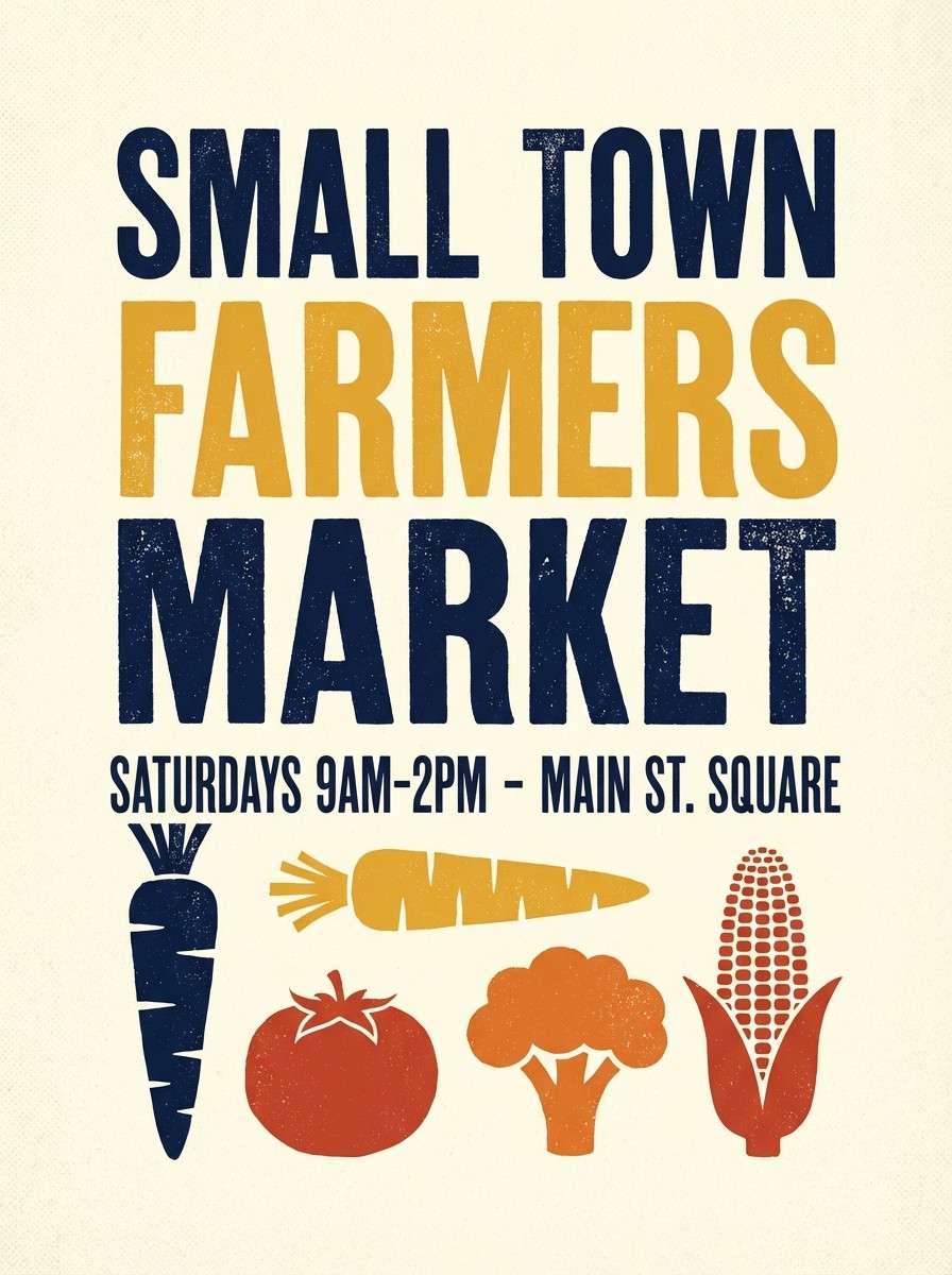 farmers market poster