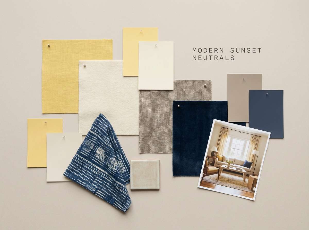 cozy interior moodboard