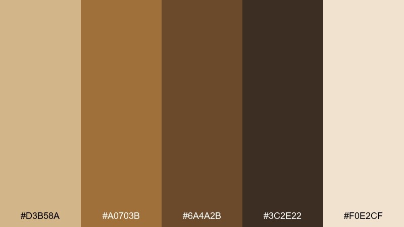 baobab bark safari color palette with hex codes