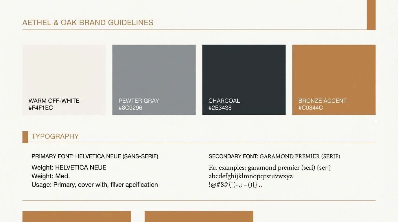 brand guidelines in pewter neutrals