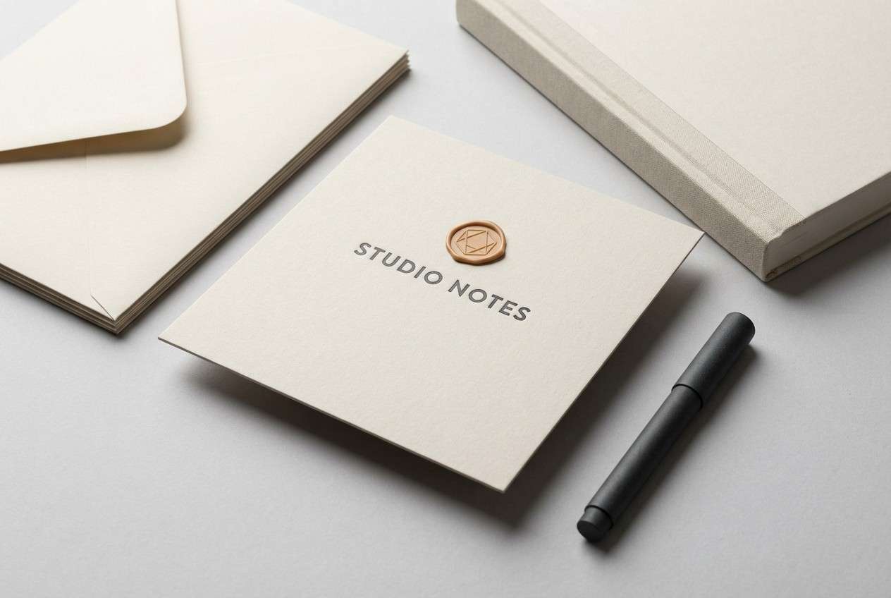 stationery in pearl gray charcoal