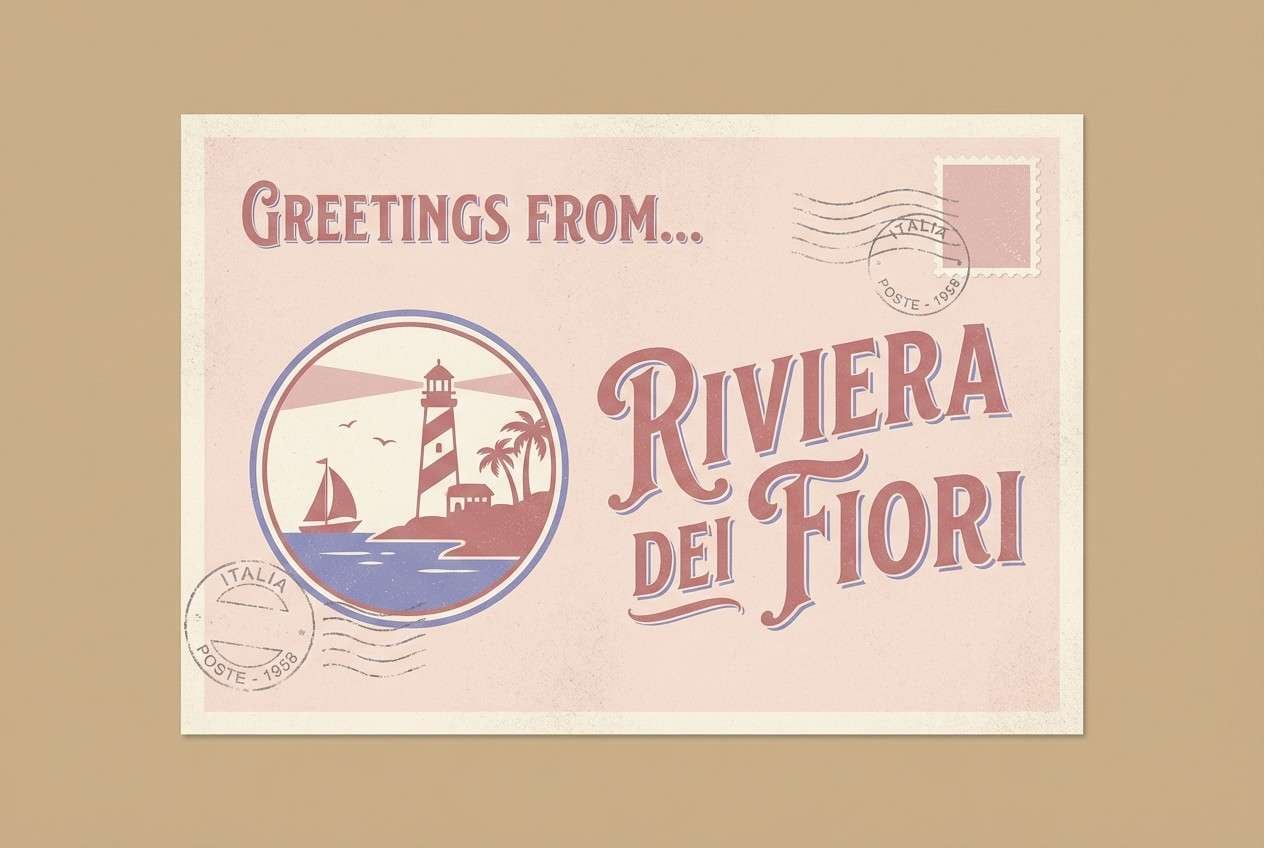 vintage postcard design