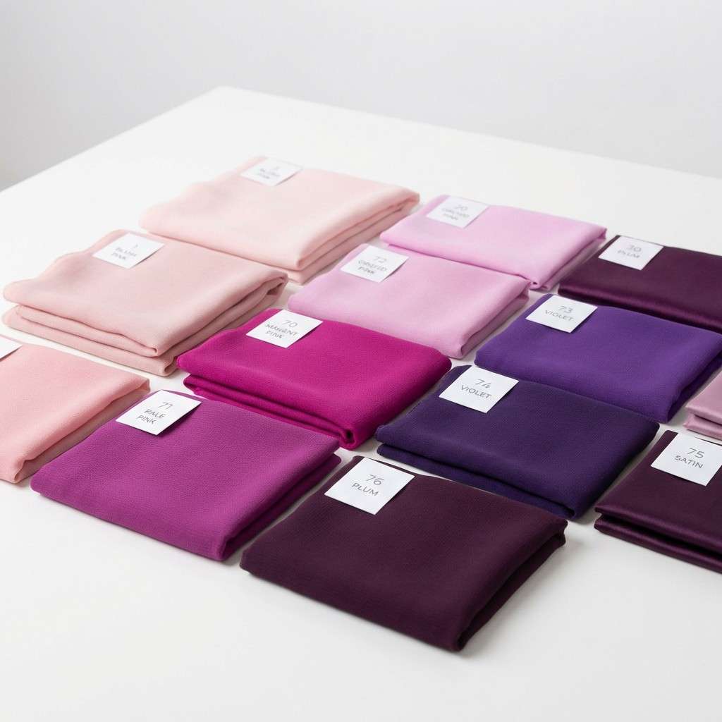 orchid dress swatches