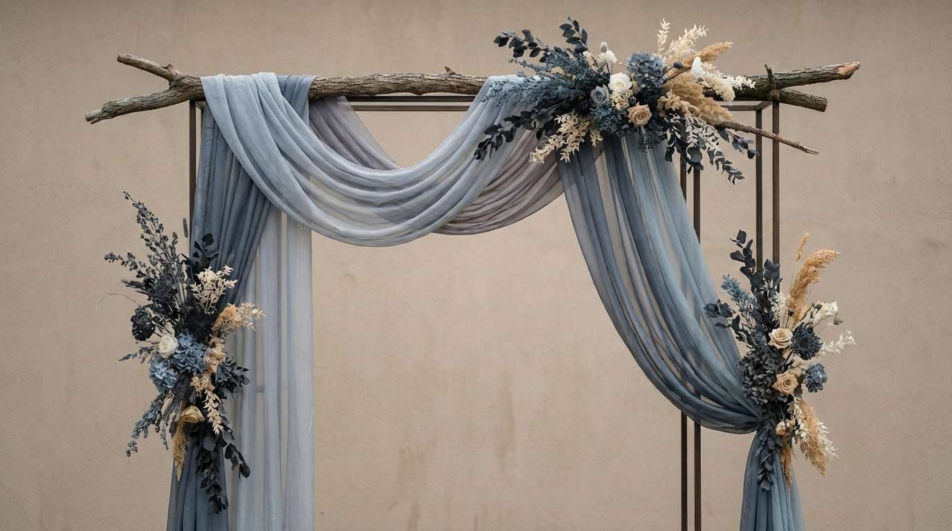 stormy ceremony arch