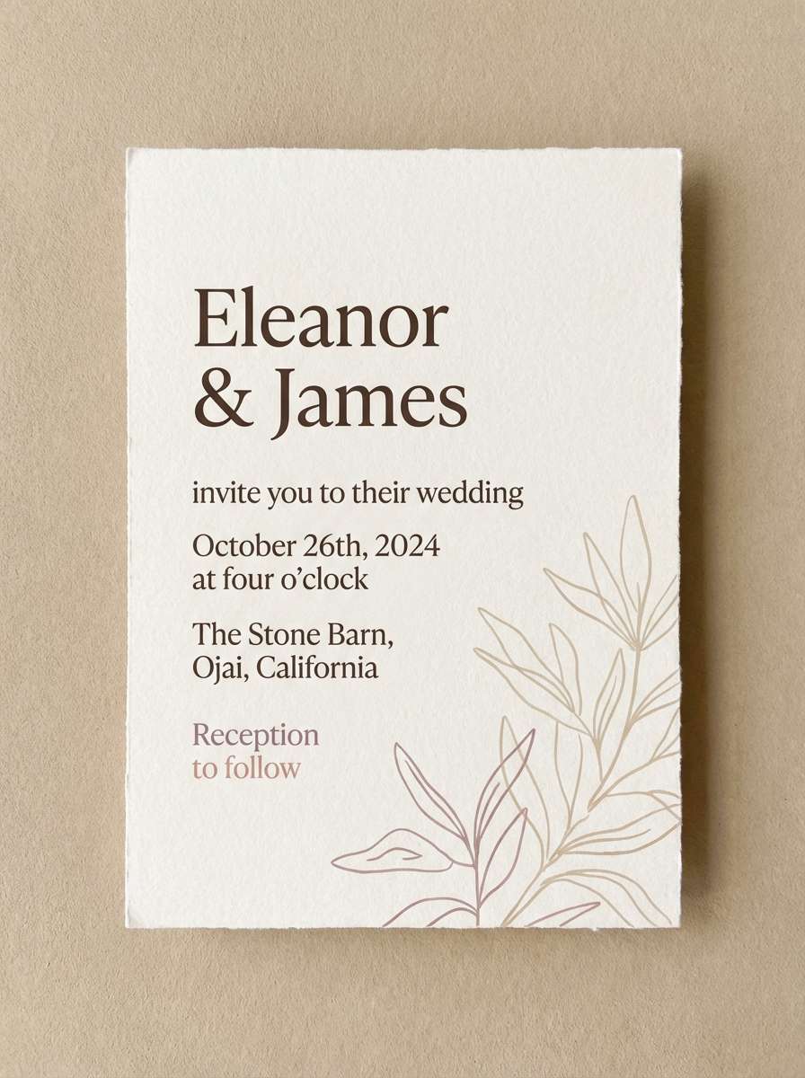 blush sand invitation