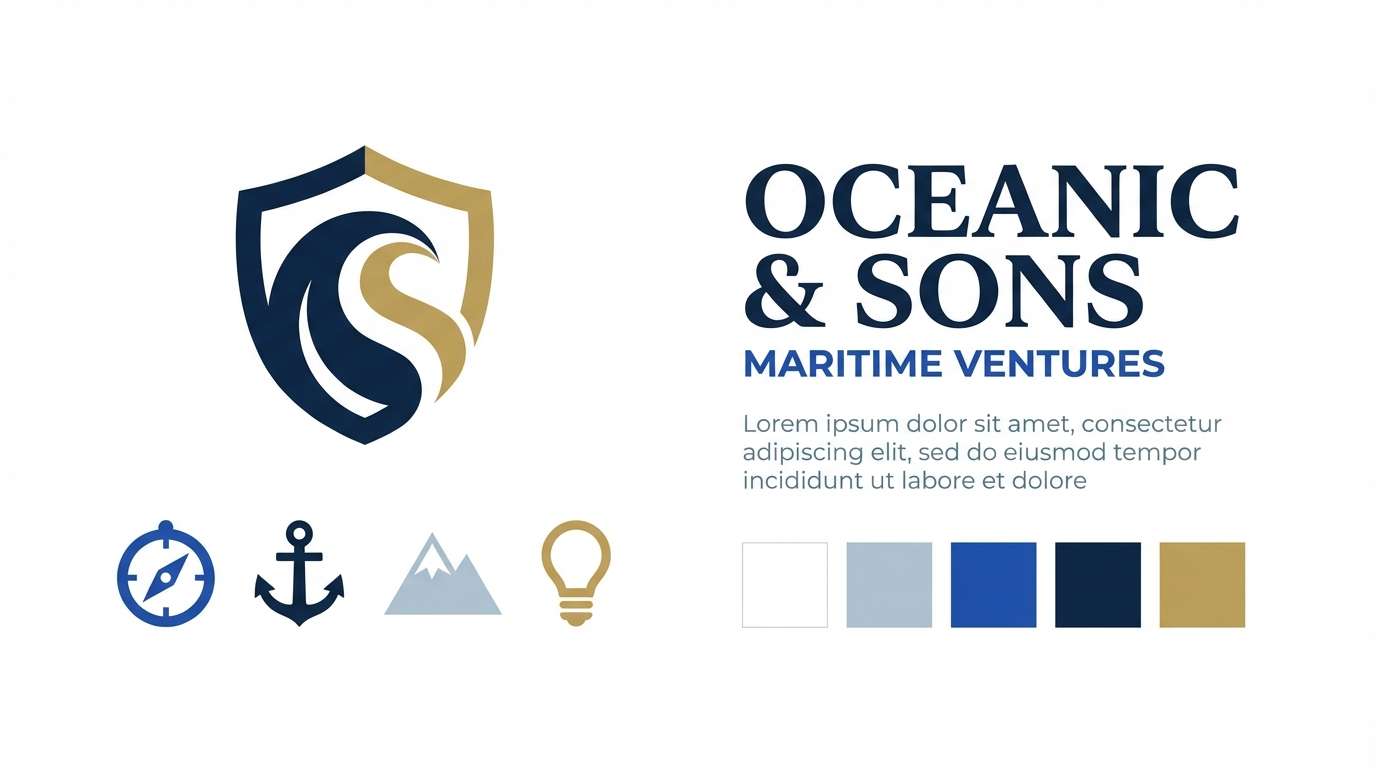 nautical brand kit