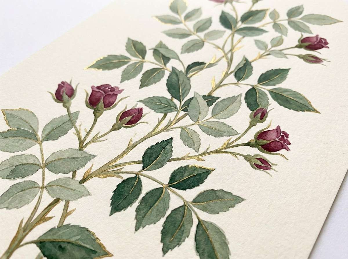 watercolor botanical print