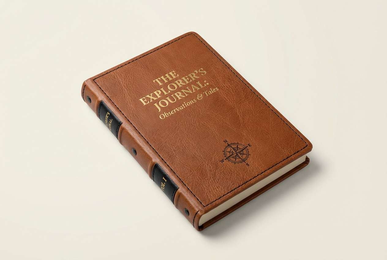 leather notebook mockup