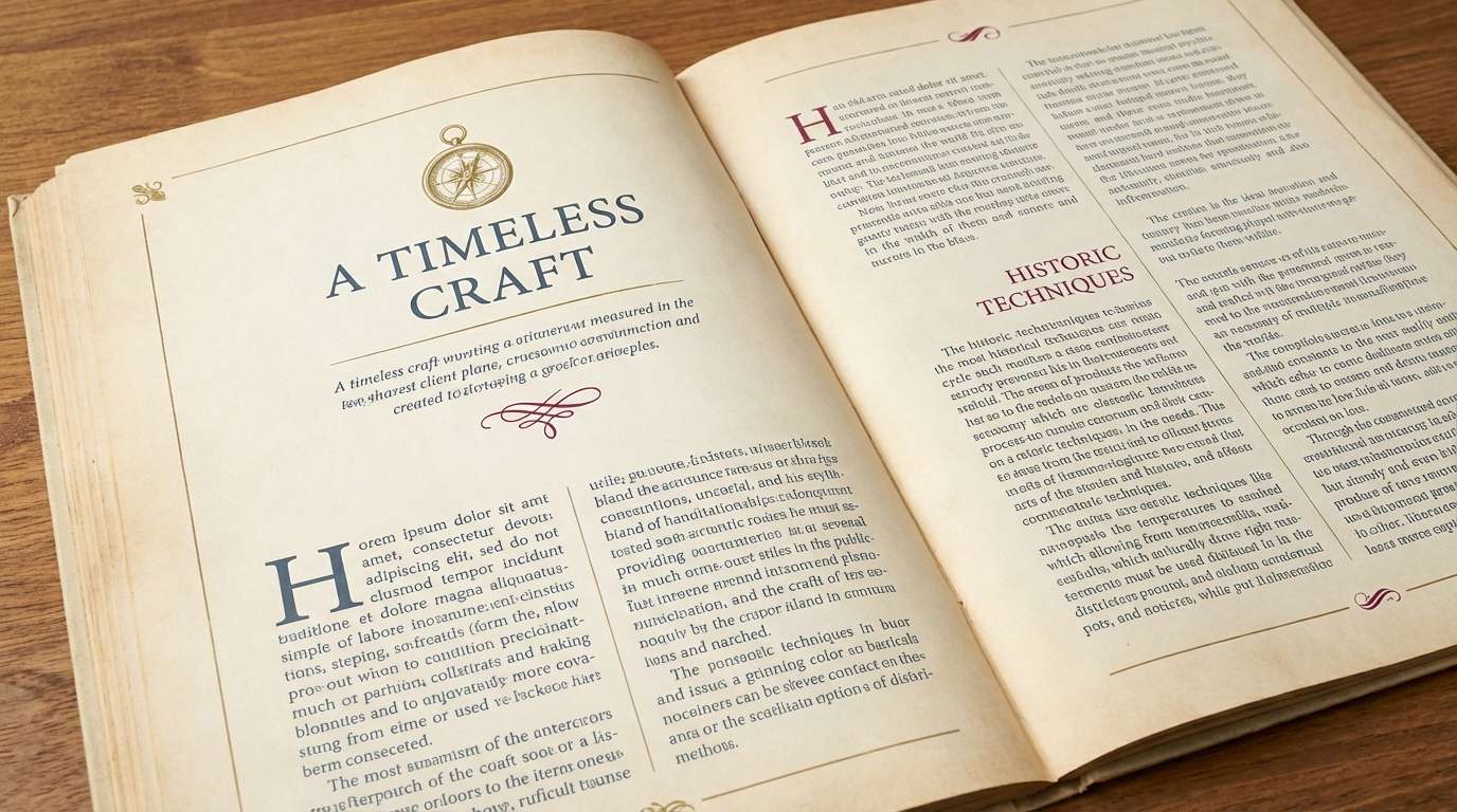 editorial spread layout