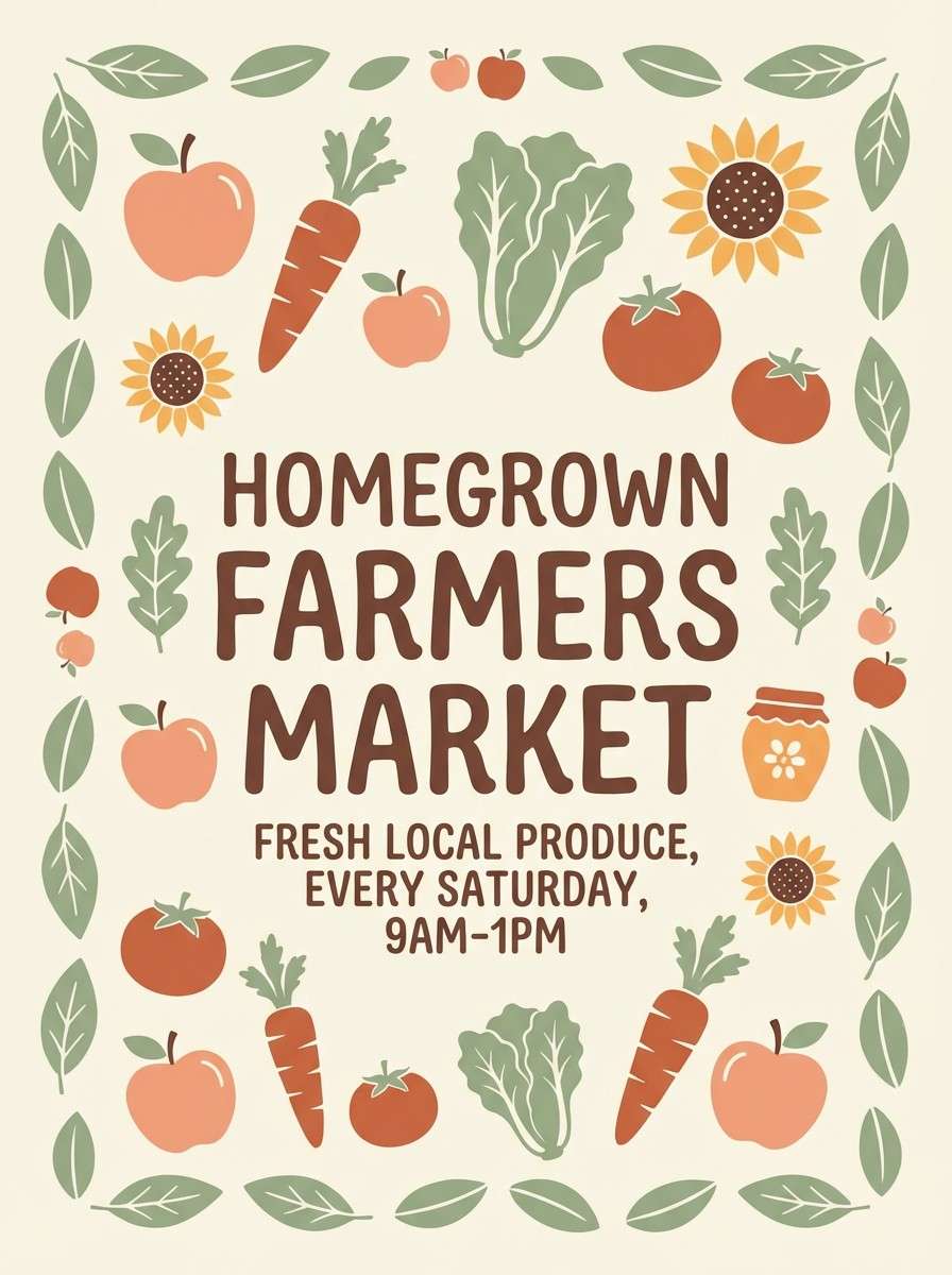 farmers market poster