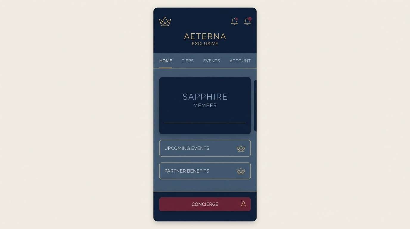 luxury app ui