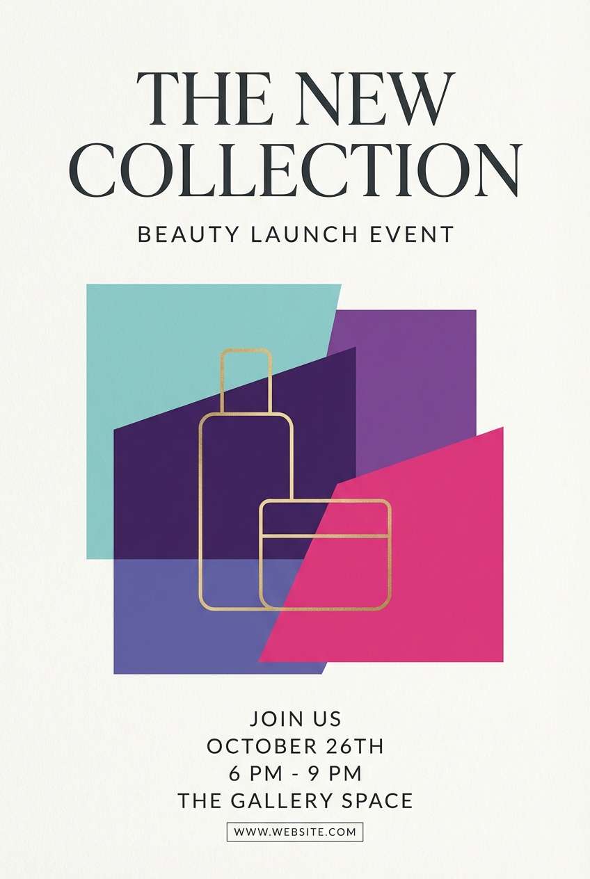 beauty launch flyer