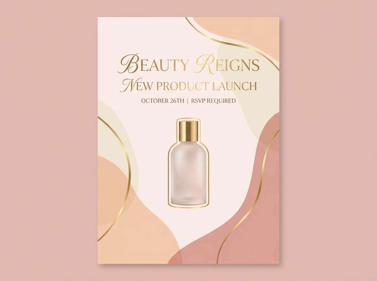 beauty launch flyer