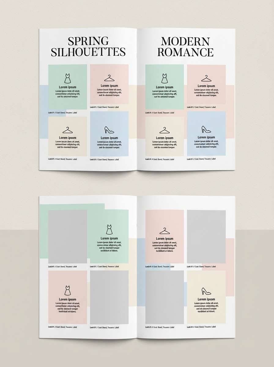 beauty editorial layout