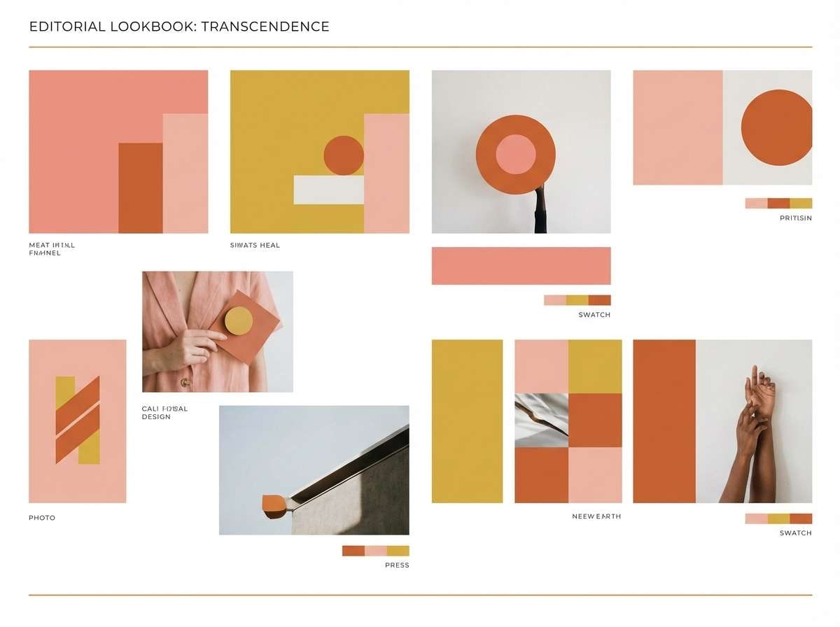 beauty lookbook page spread