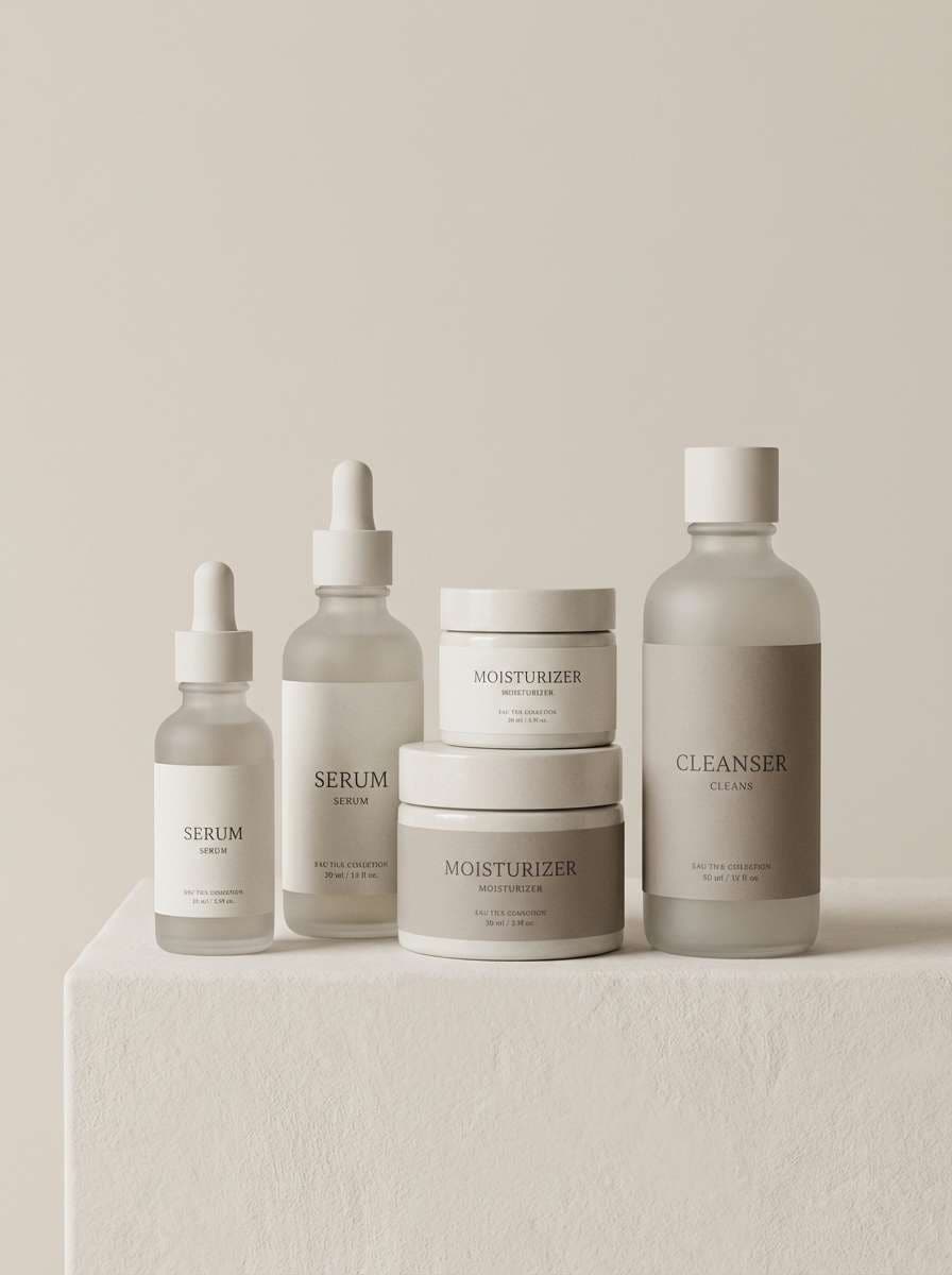 beauty packaging studio shot