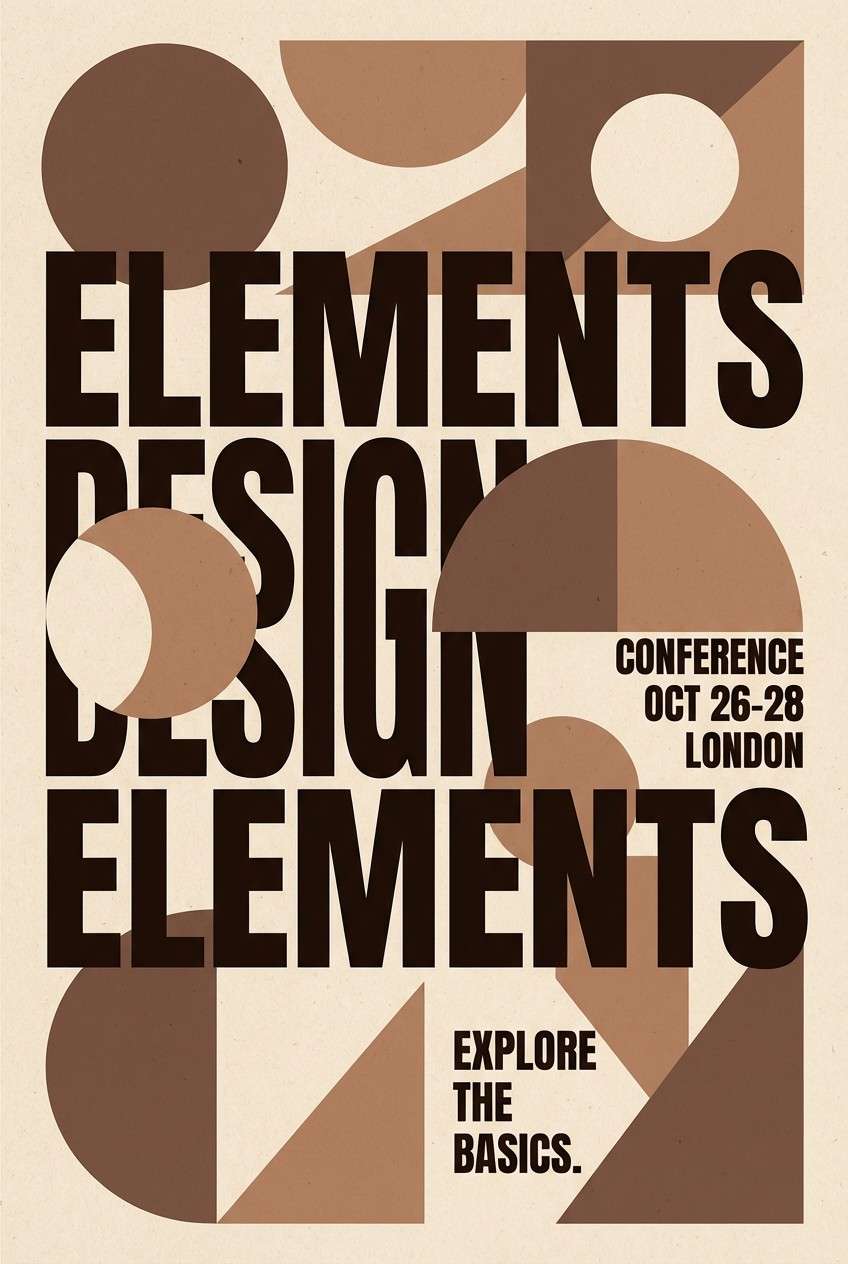 brown workshop poster design