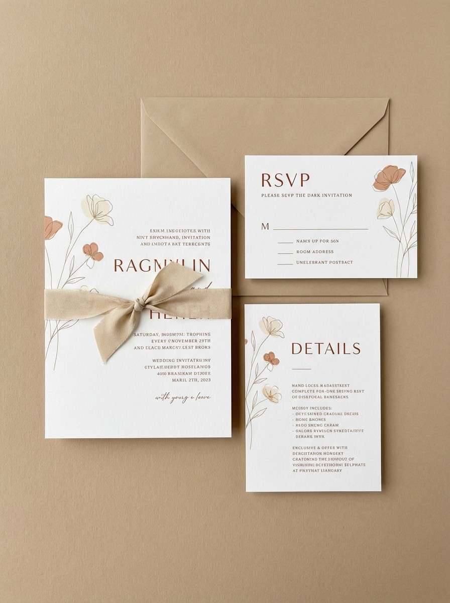 wedding invitation suite design