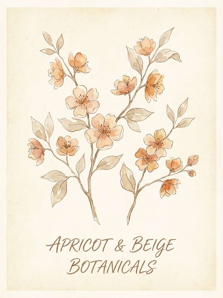 watercolor botanical poster