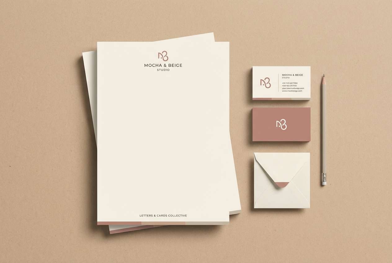 boutique stationery mockup