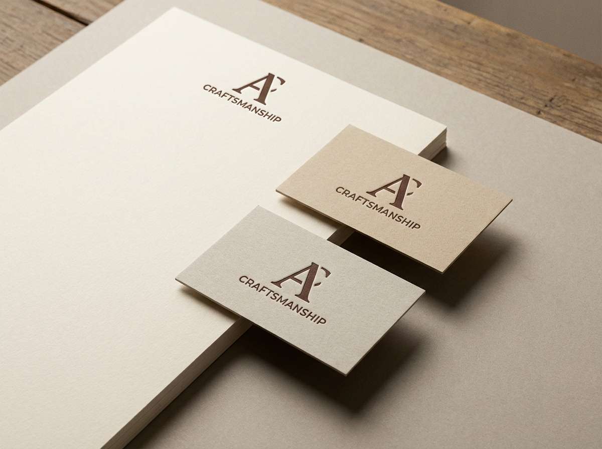 heritage stationery in beige tones