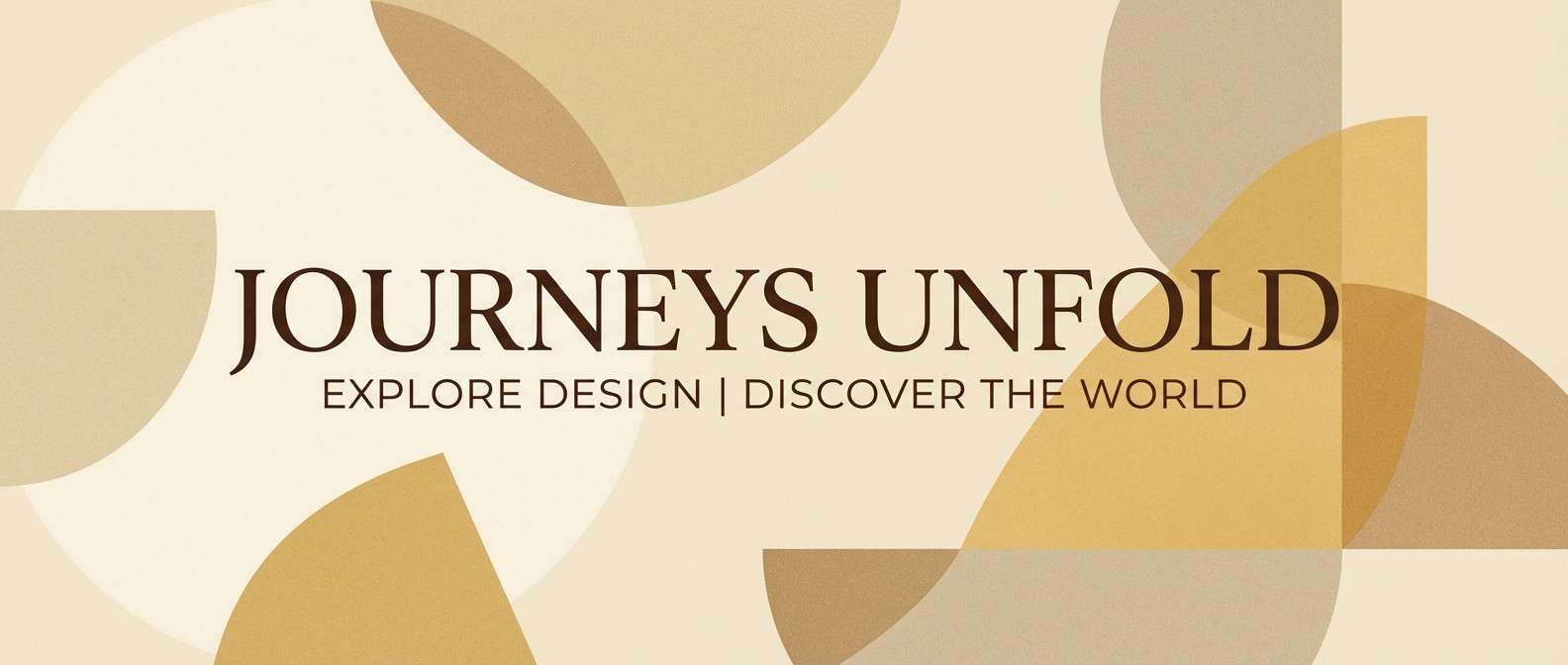 warm neutral travel banner graphic