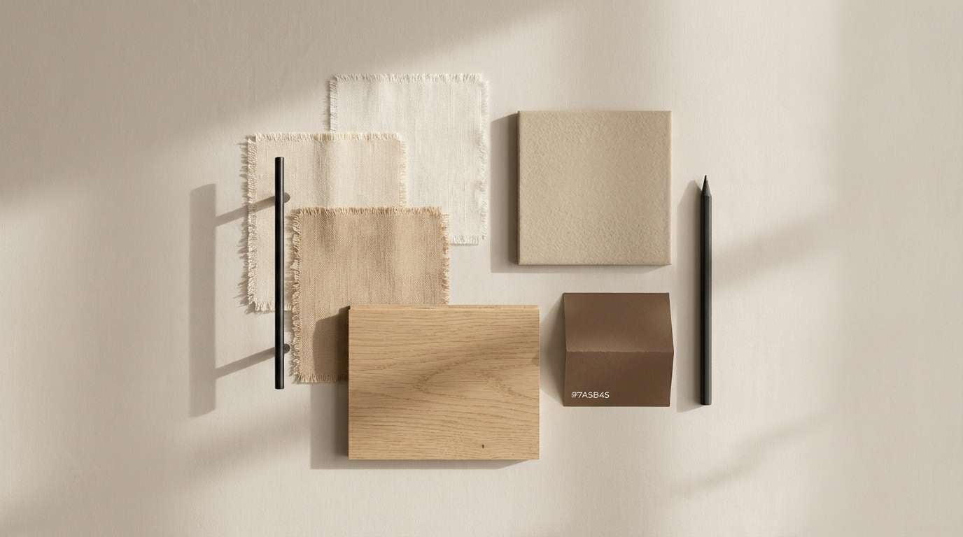 linen neutral interior moodboard
