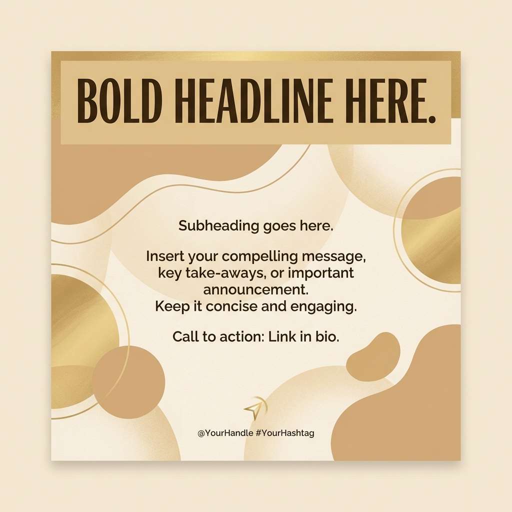 autumn neutral social post