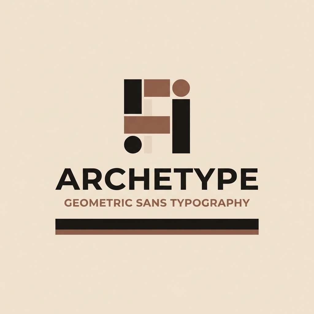 neutral logo typography lockup