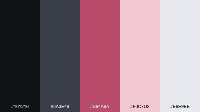 berry concrete modern color palette with hex codes
