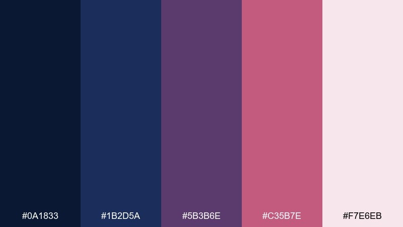 berry ink color palette with hex codes