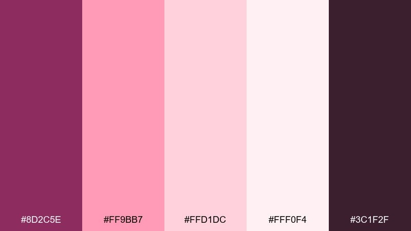 berry sorbet boysenberry color combination with hex codes